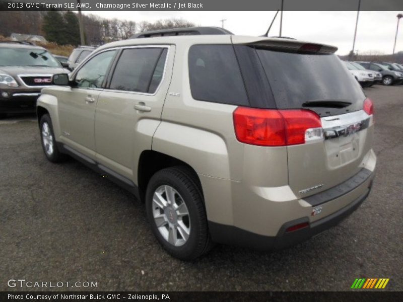 Champagne Silver Metallic / Jet Black 2013 GMC Terrain SLE AWD