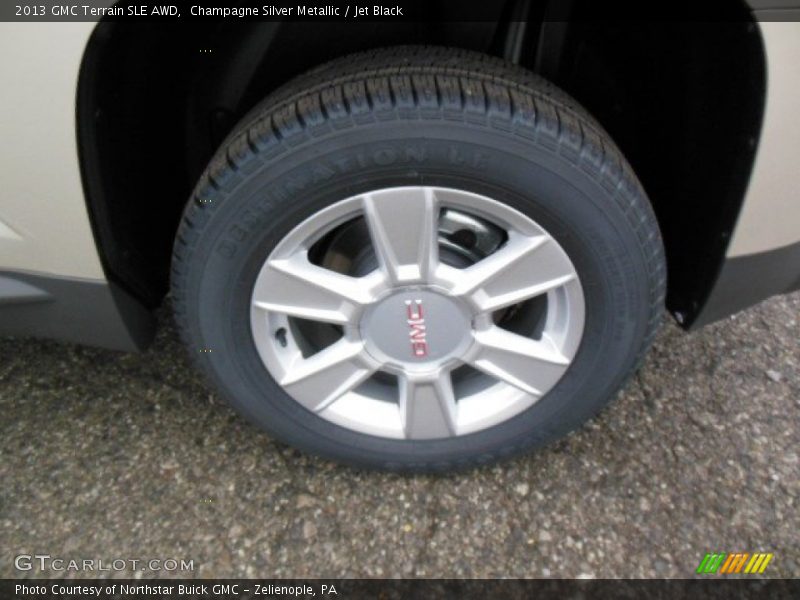 Champagne Silver Metallic / Jet Black 2013 GMC Terrain SLE AWD