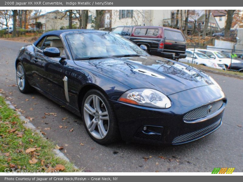 Indigo Metallic / Ivory/Slate 2008 Jaguar XK XKR Convertible
