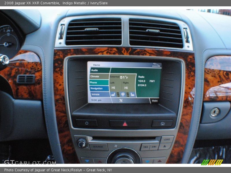 Indigo Metallic / Ivory/Slate 2008 Jaguar XK XKR Convertible