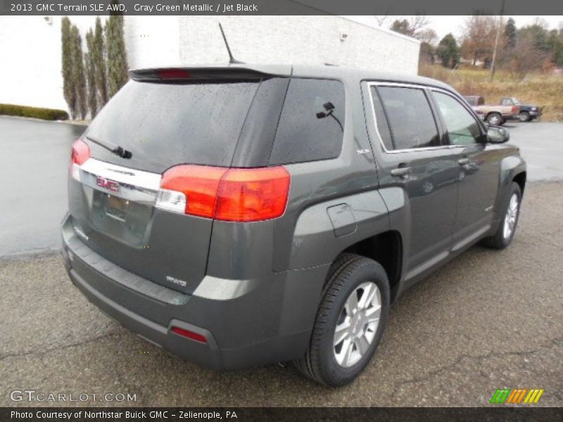 Gray Green Metallic / Jet Black 2013 GMC Terrain SLE AWD