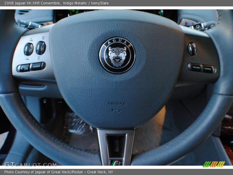 Indigo Metallic / Ivory/Slate 2008 Jaguar XK XKR Convertible