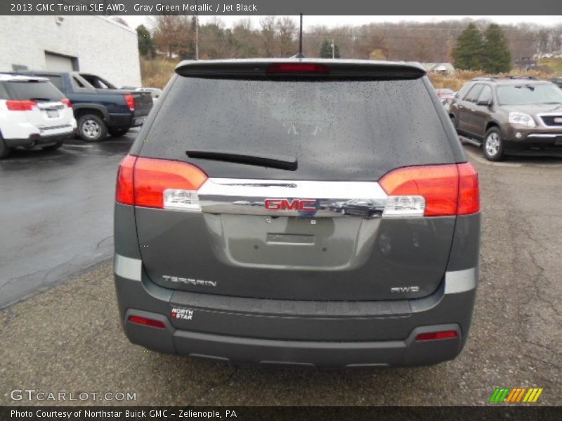 Gray Green Metallic / Jet Black 2013 GMC Terrain SLE AWD