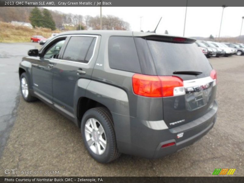 Gray Green Metallic / Jet Black 2013 GMC Terrain SLE AWD
