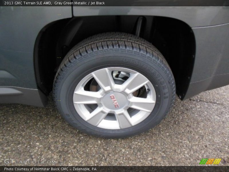 Gray Green Metallic / Jet Black 2013 GMC Terrain SLE AWD