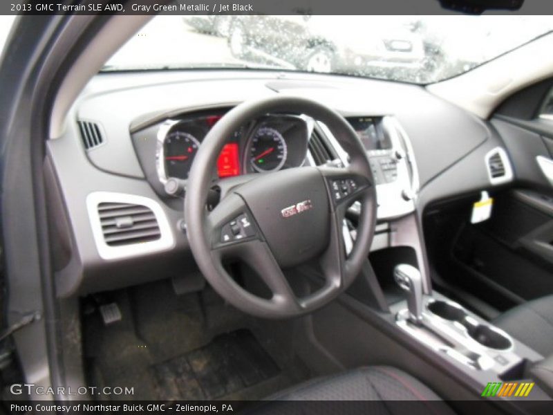 Gray Green Metallic / Jet Black 2013 GMC Terrain SLE AWD
