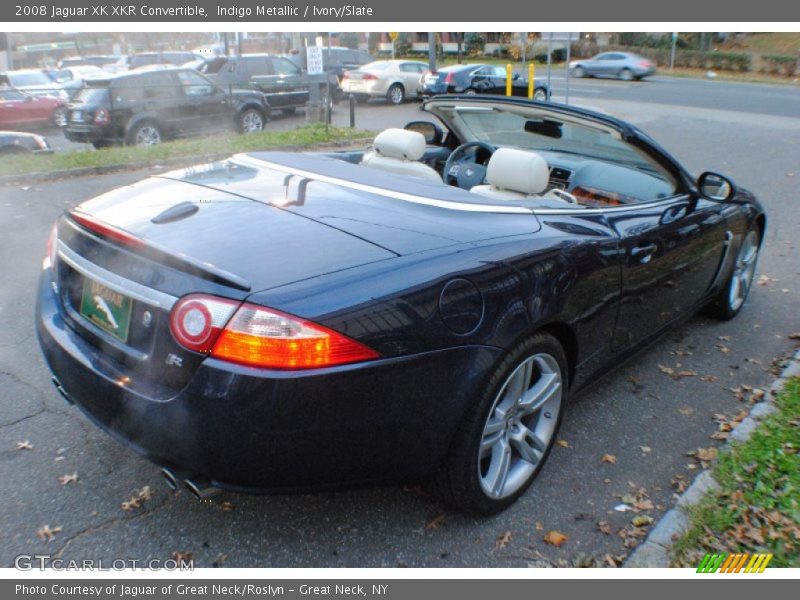 Indigo Metallic / Ivory/Slate 2008 Jaguar XK XKR Convertible