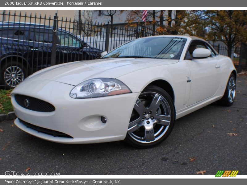 Porcelain / Caramel 2008 Jaguar XK XK8 Convertible