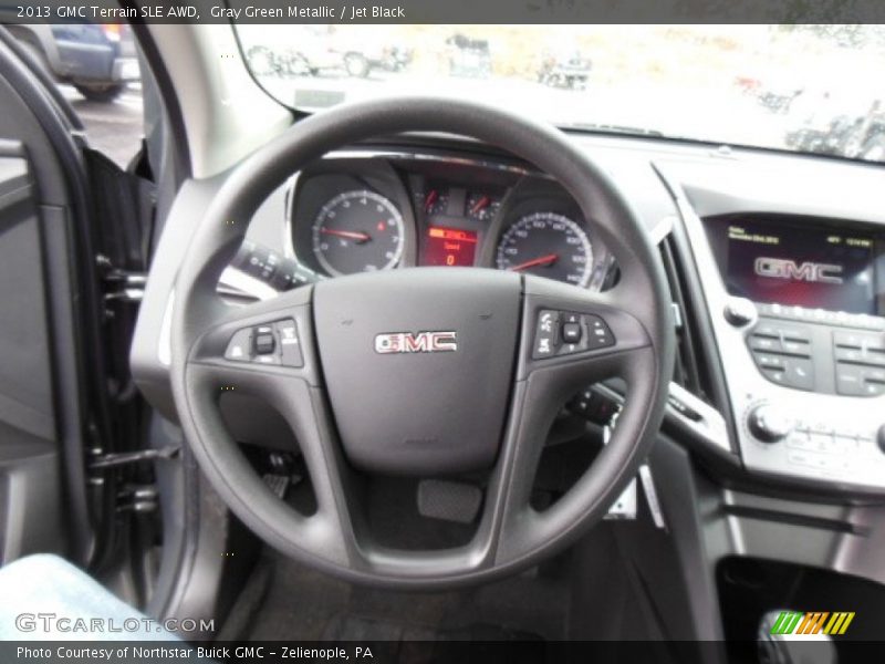 Gray Green Metallic / Jet Black 2013 GMC Terrain SLE AWD