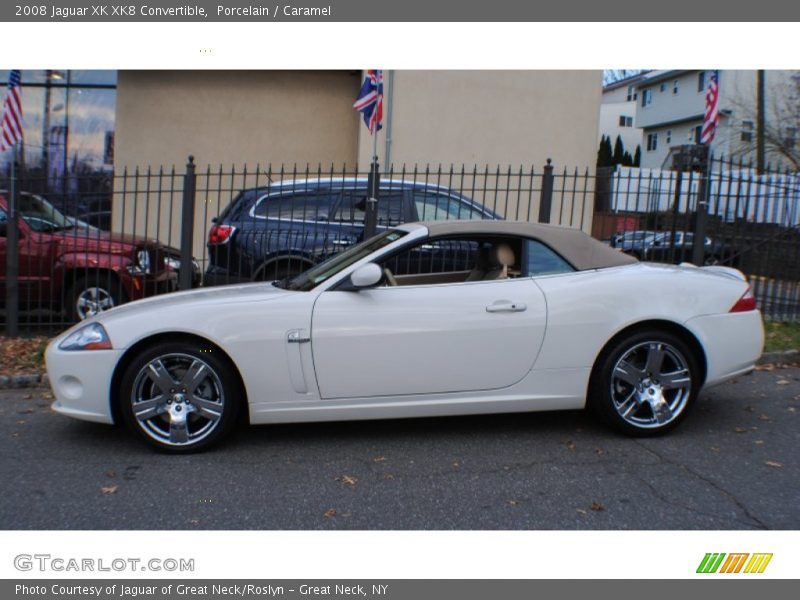 Porcelain / Caramel 2008 Jaguar XK XK8 Convertible