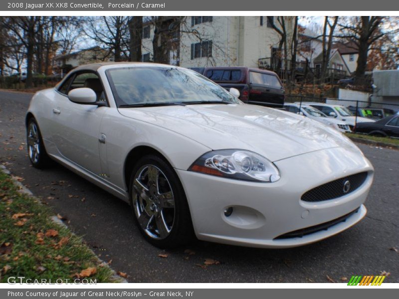 Porcelain / Caramel 2008 Jaguar XK XK8 Convertible