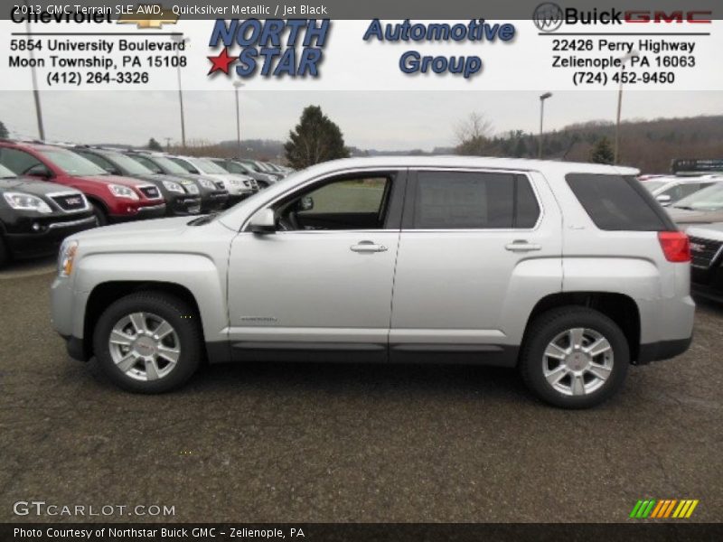 Quicksilver Metallic / Jet Black 2013 GMC Terrain SLE AWD