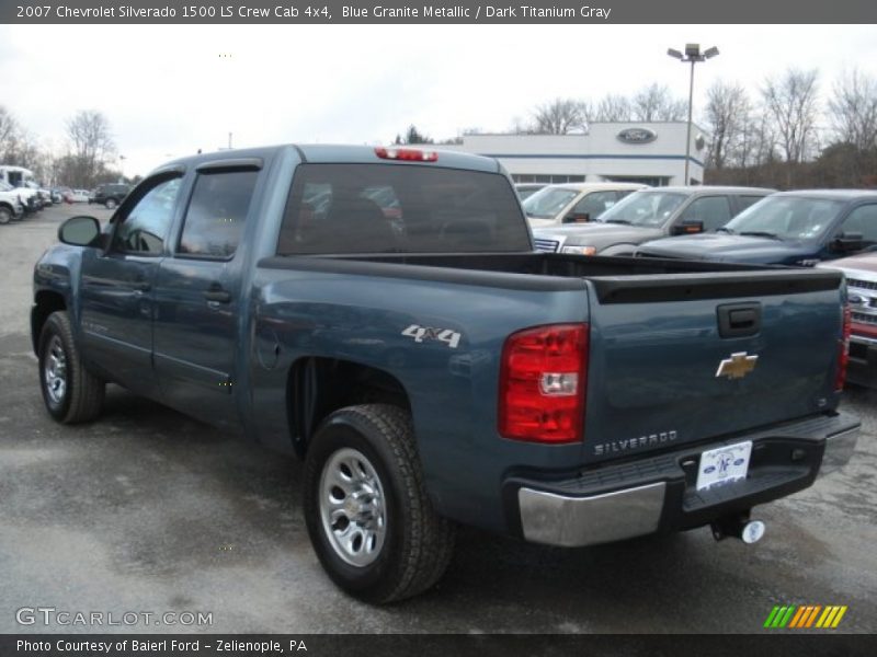 Blue Granite Metallic / Dark Titanium Gray 2007 Chevrolet Silverado 1500 LS Crew Cab 4x4