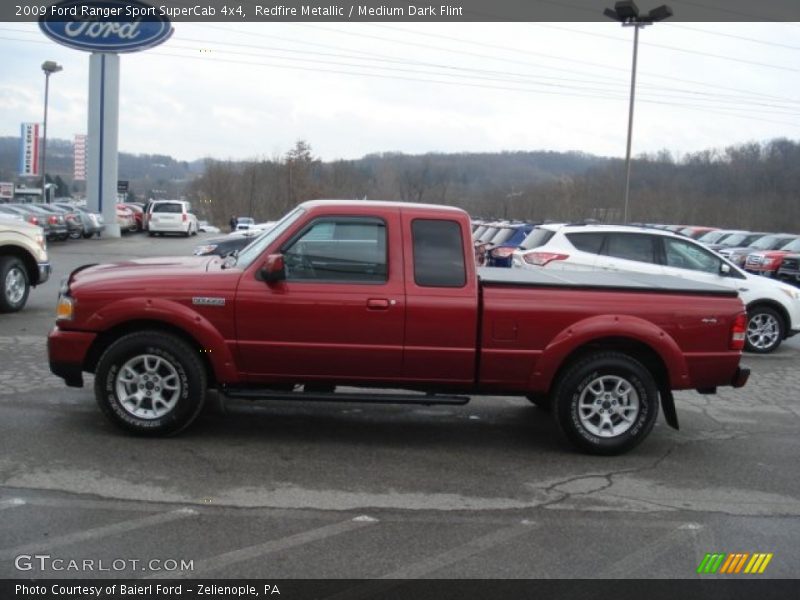 Redfire Metallic / Medium Dark Flint 2009 Ford Ranger Sport SuperCab 4x4