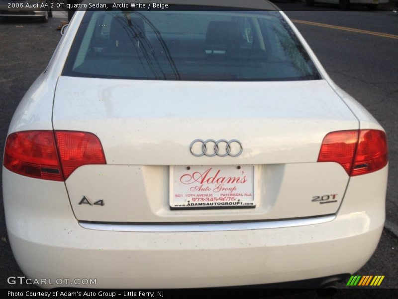 Arctic White / Beige 2006 Audi A4 2.0T quattro Sedan