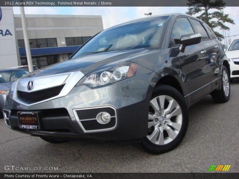Polished Metal Metallic / Ebony 2012 Acura RDX Technology