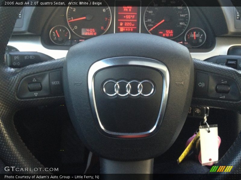 Arctic White / Beige 2006 Audi A4 2.0T quattro Sedan