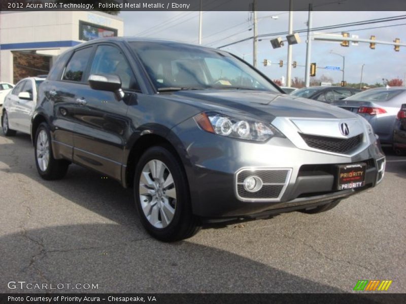 Polished Metal Metallic / Ebony 2012 Acura RDX Technology