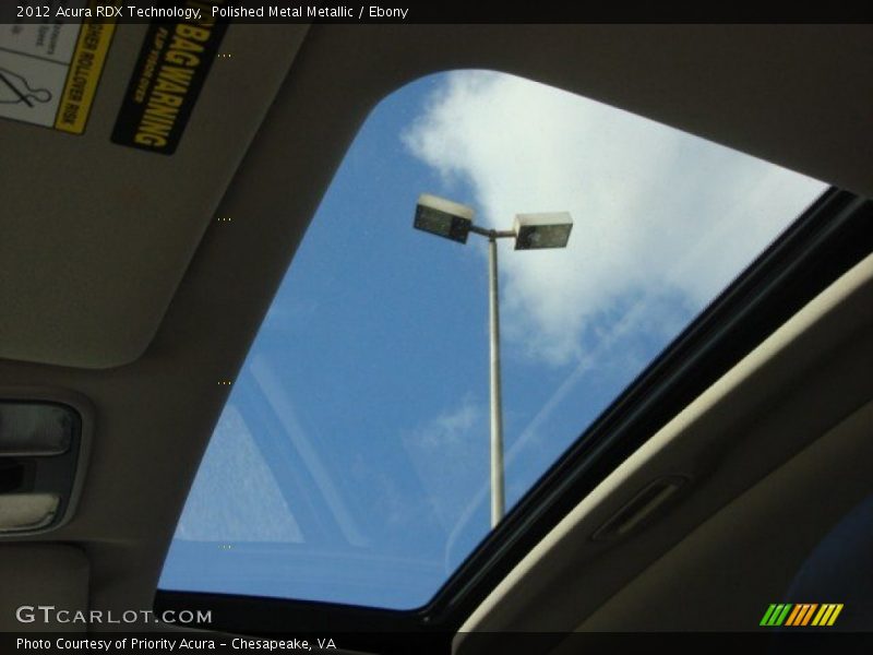 Polished Metal Metallic / Ebony 2012 Acura RDX Technology