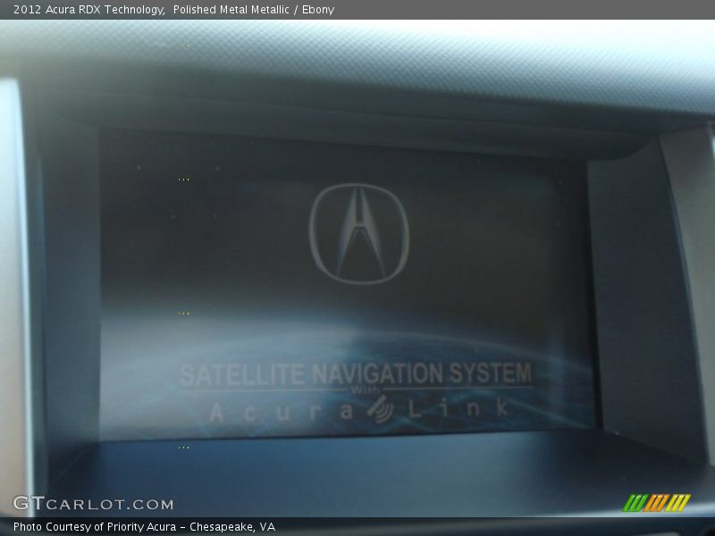 Polished Metal Metallic / Ebony 2012 Acura RDX Technology