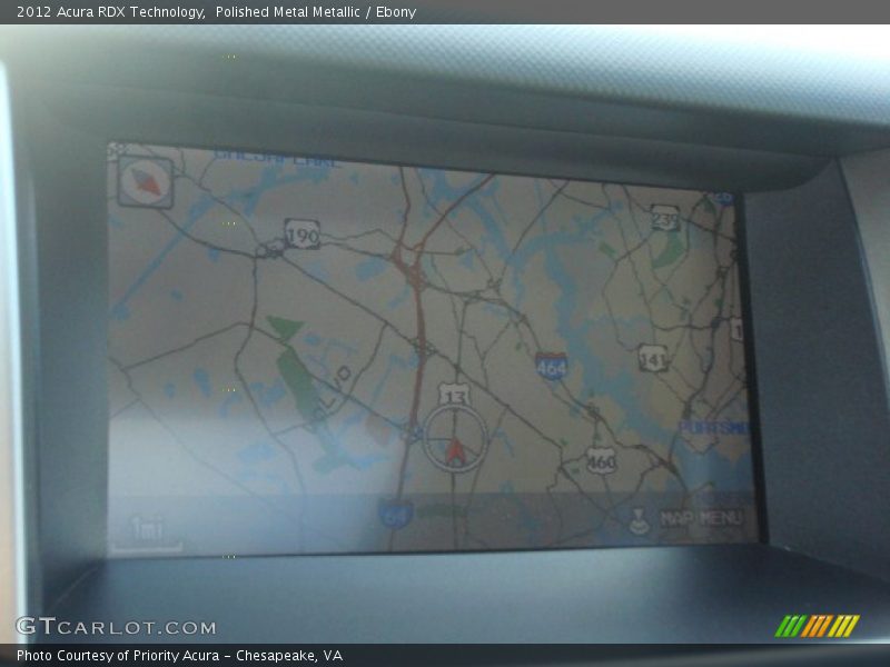 Polished Metal Metallic / Ebony 2012 Acura RDX Technology