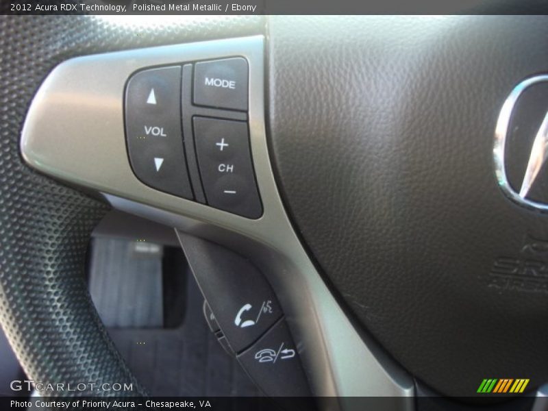 Polished Metal Metallic / Ebony 2012 Acura RDX Technology