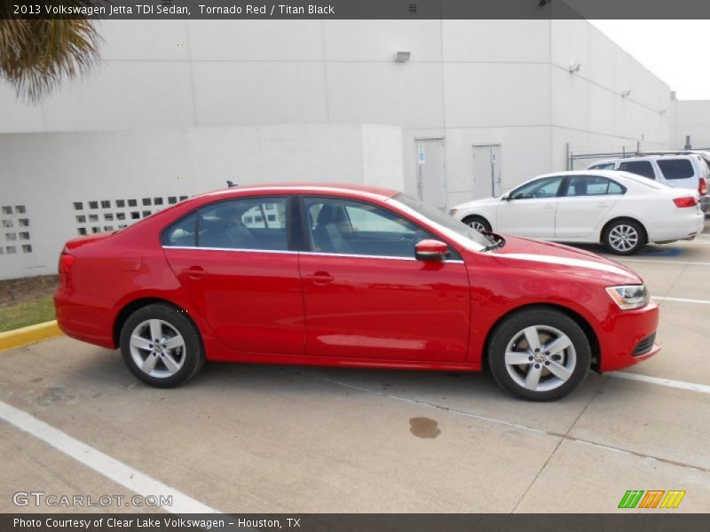 Tornado Red / Titan Black 2013 Volkswagen Jetta TDI Sedan