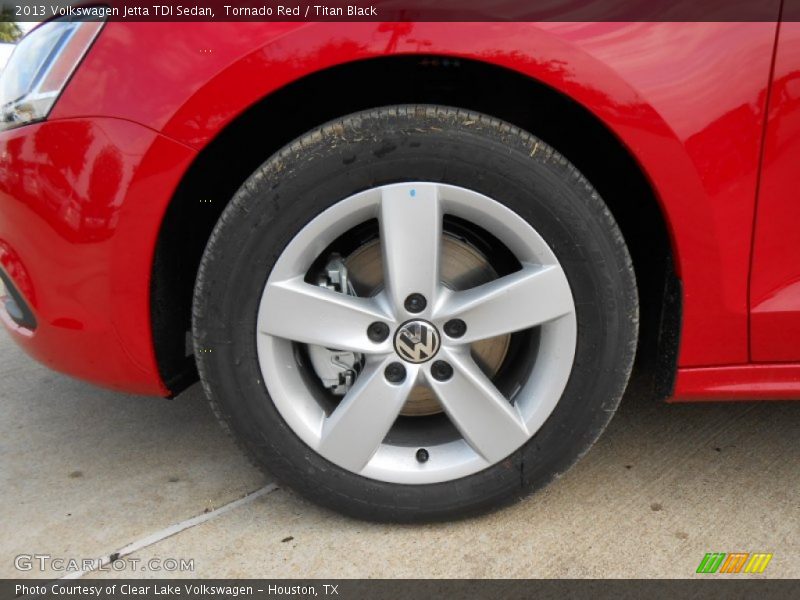 Tornado Red / Titan Black 2013 Volkswagen Jetta TDI Sedan
