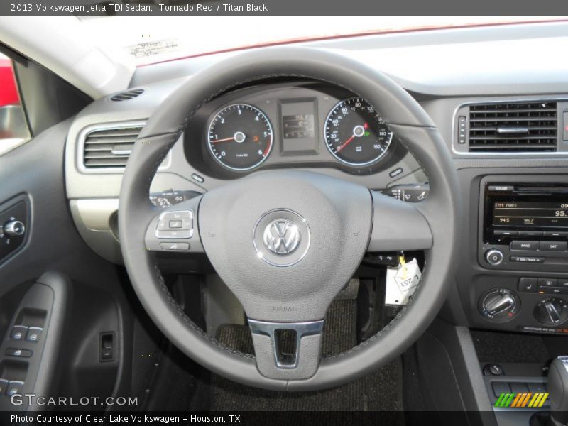 Tornado Red / Titan Black 2013 Volkswagen Jetta TDI Sedan