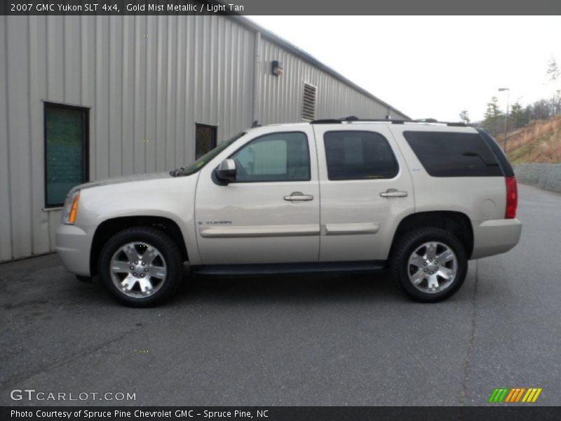 Gold Mist Metallic / Light Tan 2007 GMC Yukon SLT 4x4