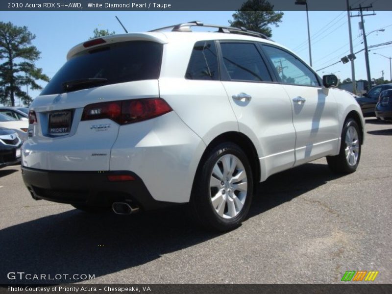 White Diamond Pearl / Taupe 2010 Acura RDX SH-AWD