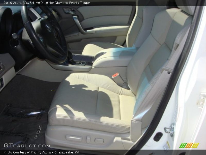 White Diamond Pearl / Taupe 2010 Acura RDX SH-AWD