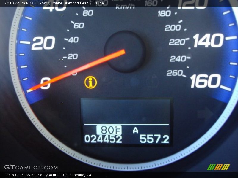 White Diamond Pearl / Taupe 2010 Acura RDX SH-AWD