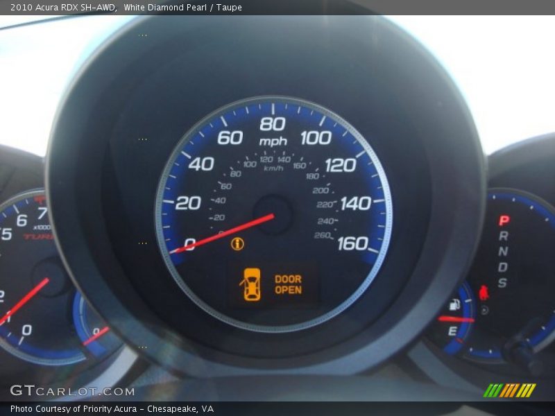 White Diamond Pearl / Taupe 2010 Acura RDX SH-AWD