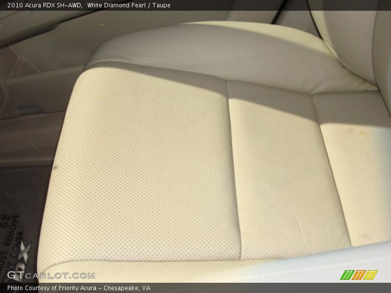 White Diamond Pearl / Taupe 2010 Acura RDX SH-AWD