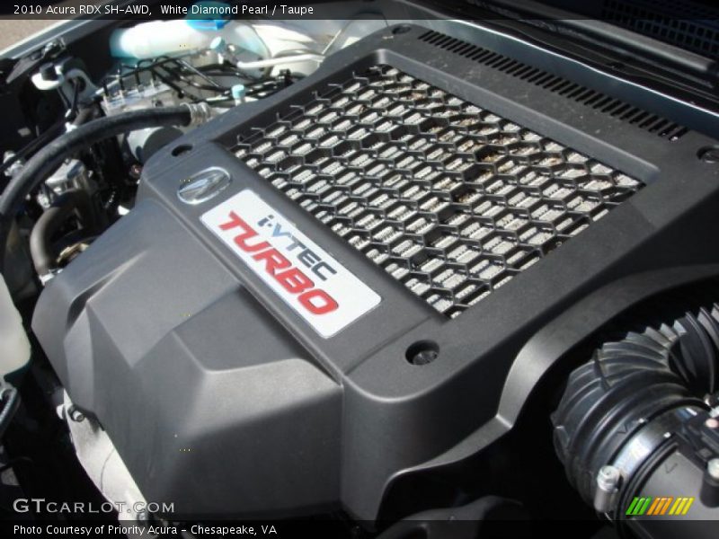 White Diamond Pearl / Taupe 2010 Acura RDX SH-AWD