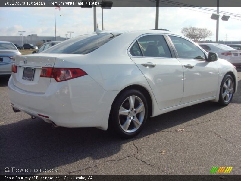 Premium White Pearl / Taupe 2011 Acura TSX Sedan