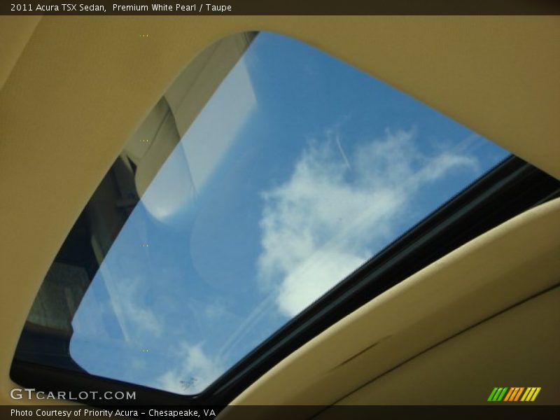 Premium White Pearl / Taupe 2011 Acura TSX Sedan