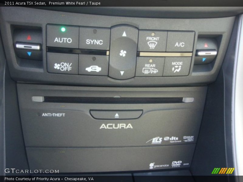 Premium White Pearl / Taupe 2011 Acura TSX Sedan