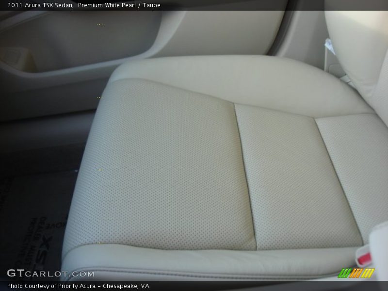 Premium White Pearl / Taupe 2011 Acura TSX Sedan