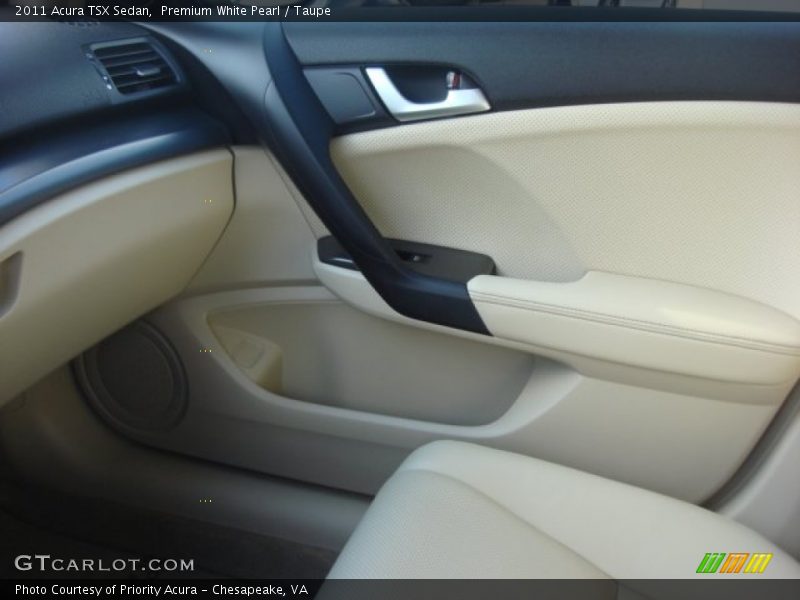 Premium White Pearl / Taupe 2011 Acura TSX Sedan