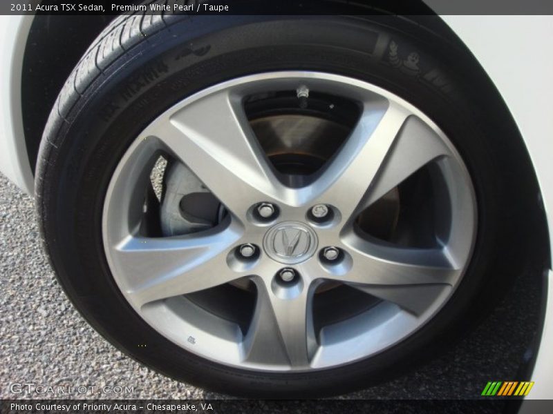 Premium White Pearl / Taupe 2011 Acura TSX Sedan