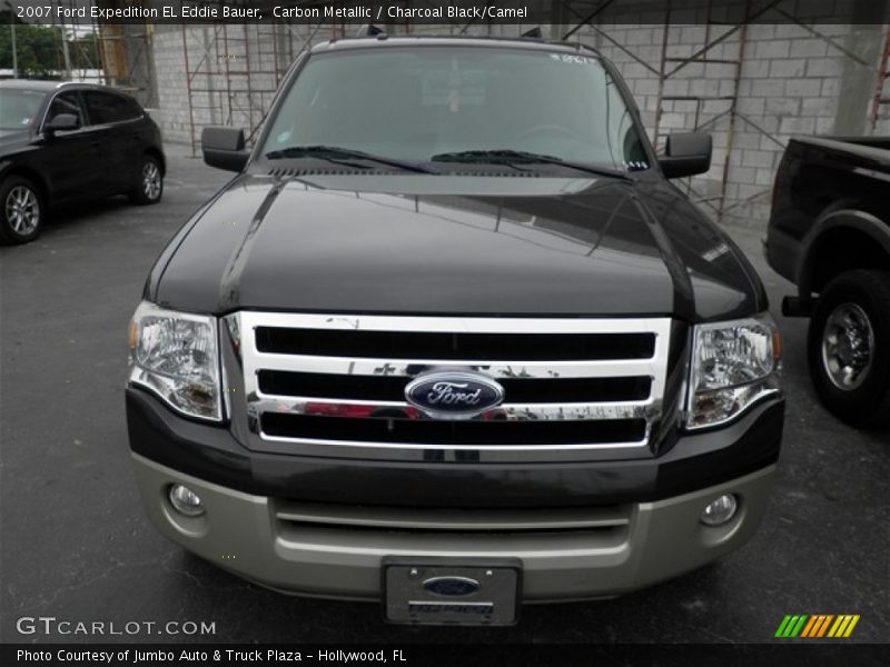 Carbon Metallic / Charcoal Black/Camel 2007 Ford Expedition EL Eddie Bauer