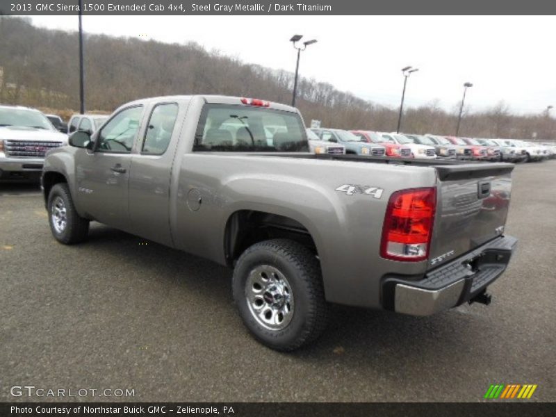 Steel Gray Metallic / Dark Titanium 2013 GMC Sierra 1500 Extended Cab 4x4