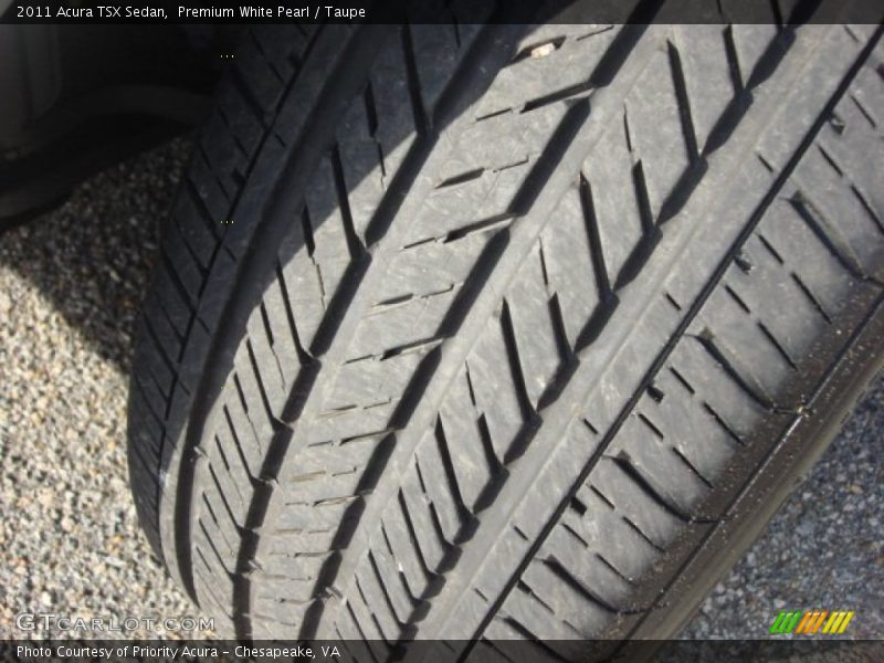 Premium White Pearl / Taupe 2011 Acura TSX Sedan