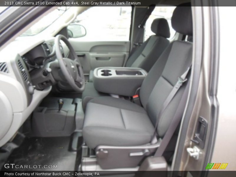 Steel Gray Metallic / Dark Titanium 2013 GMC Sierra 1500 Extended Cab 4x4