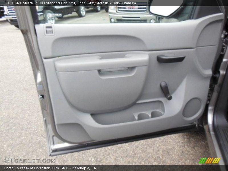 Steel Gray Metallic / Dark Titanium 2013 GMC Sierra 1500 Extended Cab 4x4