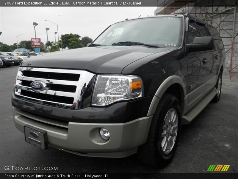 Carbon Metallic / Charcoal Black/Camel 2007 Ford Expedition EL Eddie Bauer