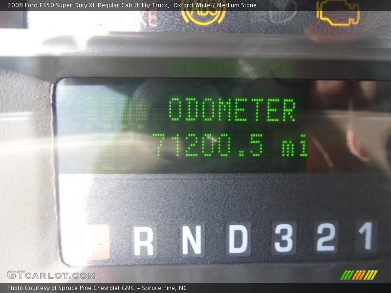 Oxford White / Medium Stone 2008 Ford F350 Super Duty XL Regular Cab Utility Truck