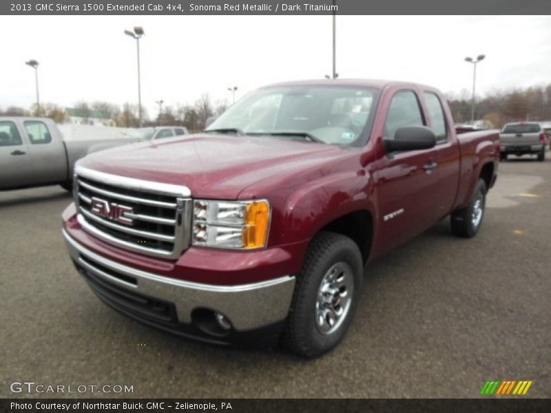 Sonoma Red Metallic / Dark Titanium 2013 GMC Sierra 1500 Extended Cab 4x4